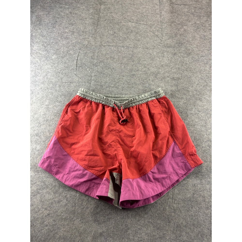 Lululemon Find Your Pace High-Rise Shorts Red Pink Grey Colorblock Size 6